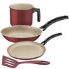 Tramontina Turim Multiuso Juego De Cocina Rojo 4 PZAS.
