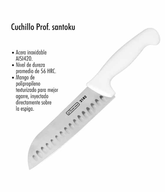 Cuchillo Tramontina Santoku 7 Pulgada Profesional - Imagen 3