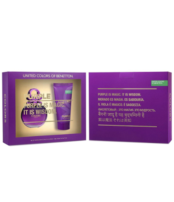 Benetton Colors Purple 80ML EDT Mujer Estuche